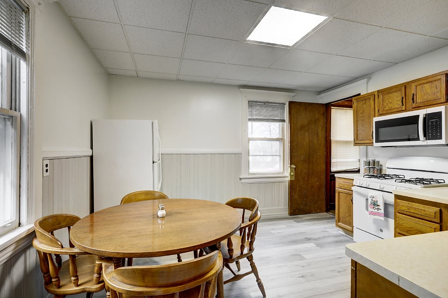 Kitchen view from pantry.