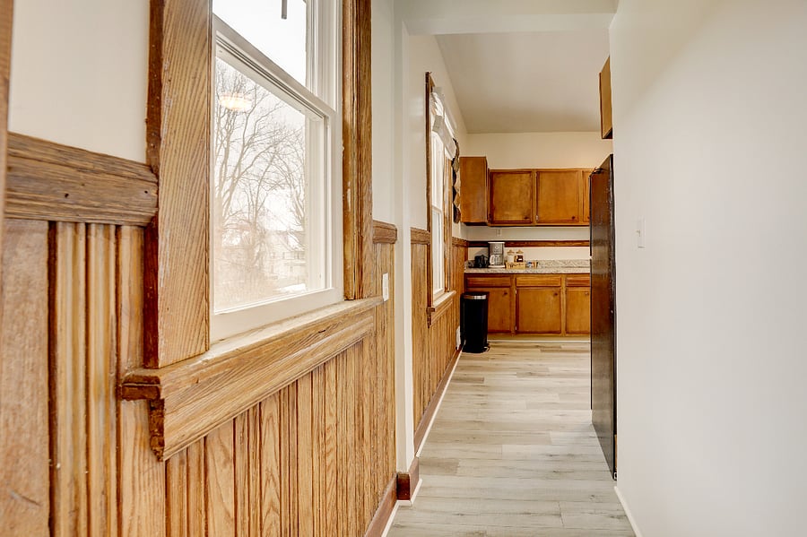 Hallway to kitchen.