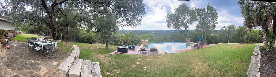 Back Yard with pool
