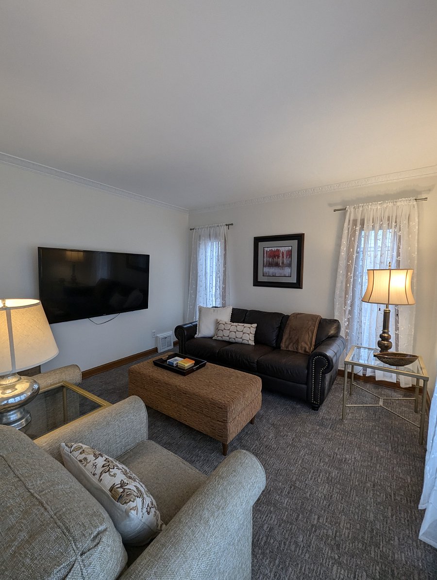 Larger space for movies nights with friends.