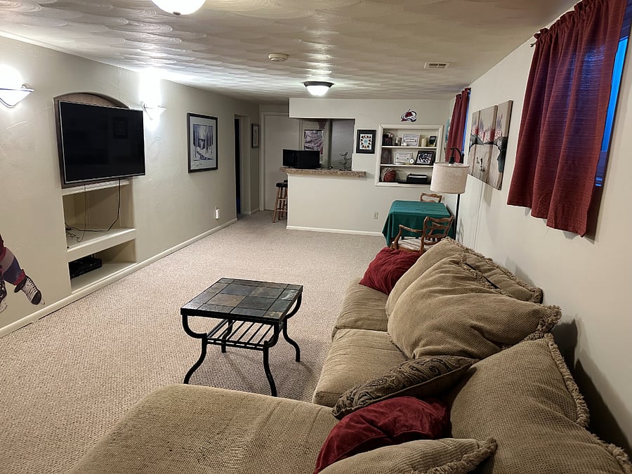 Spacious private living area