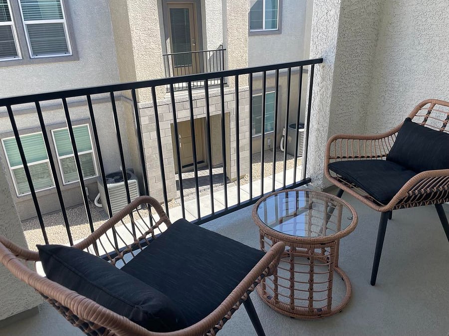 Come outside and enjoy our patio space upstairs next to the kitchen!  It's a great way to wind down.