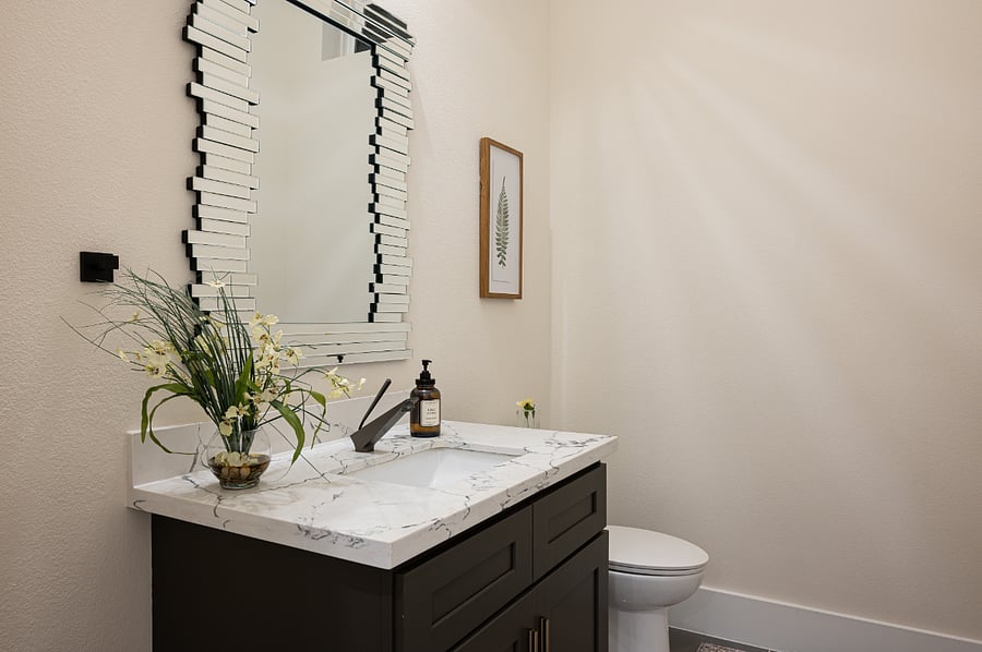 Half bathroom conveniently located on the second floor