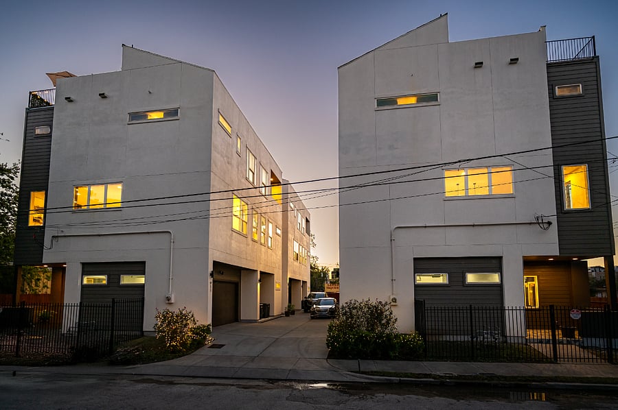 Sleek and stylish modern homes, perfect for city living.