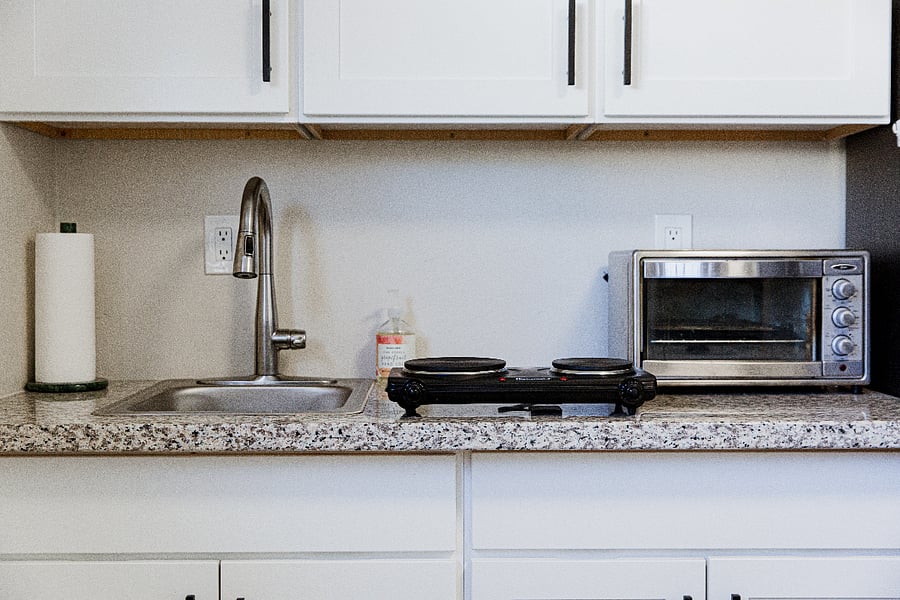 Hotplate and Toaster oven available