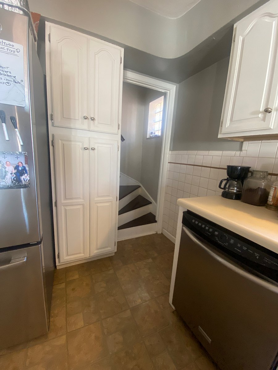 Stairs to top floor off the back of the kitchen (where my room is located)