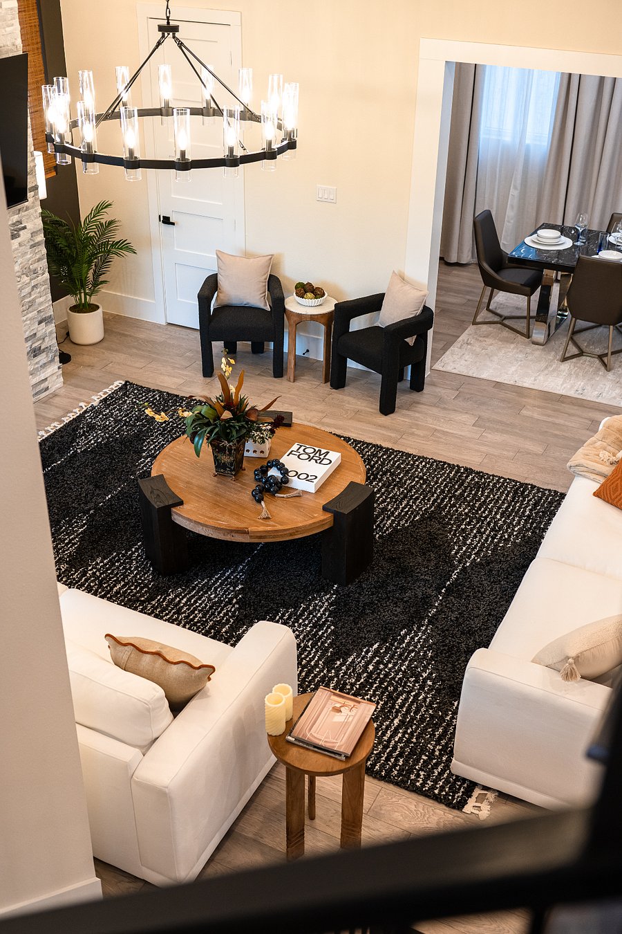Unwind in style in our cozy seating area.