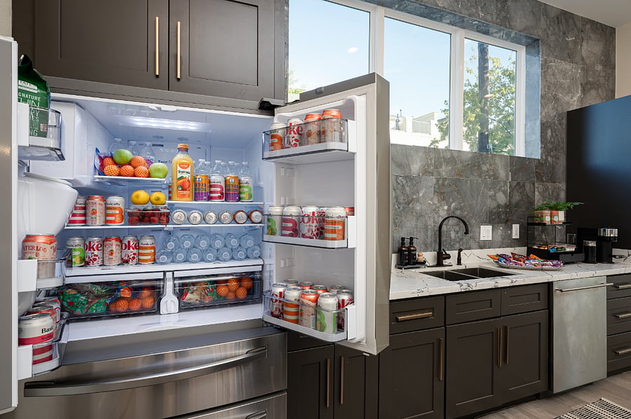 Large refrigerator to fit your needs for entertaining and cooking for larger groups or families. 