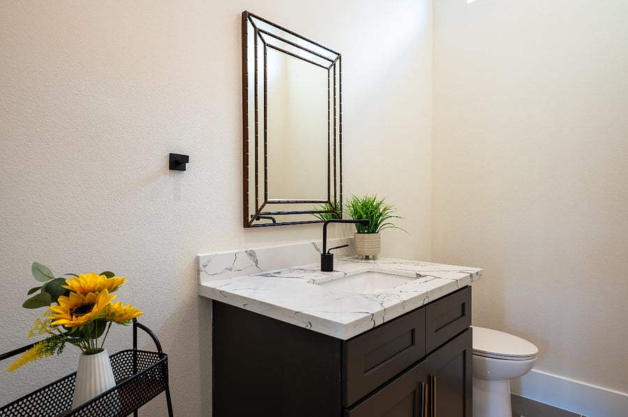 A 2nd floor bathroom 