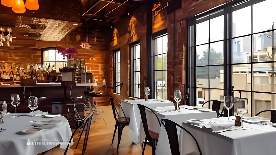 Indulge in a delicious meal in this cozy and stylish restaurant. It's a quick (1.7 miles) from the house