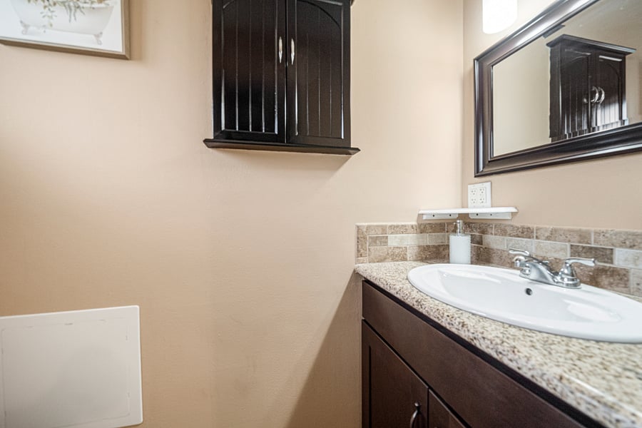 1/2 bathroom in master bedroom
