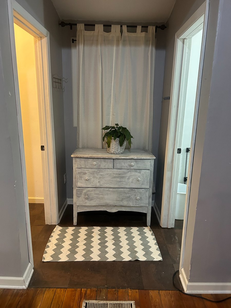 Two windows in main room and one in bathroom