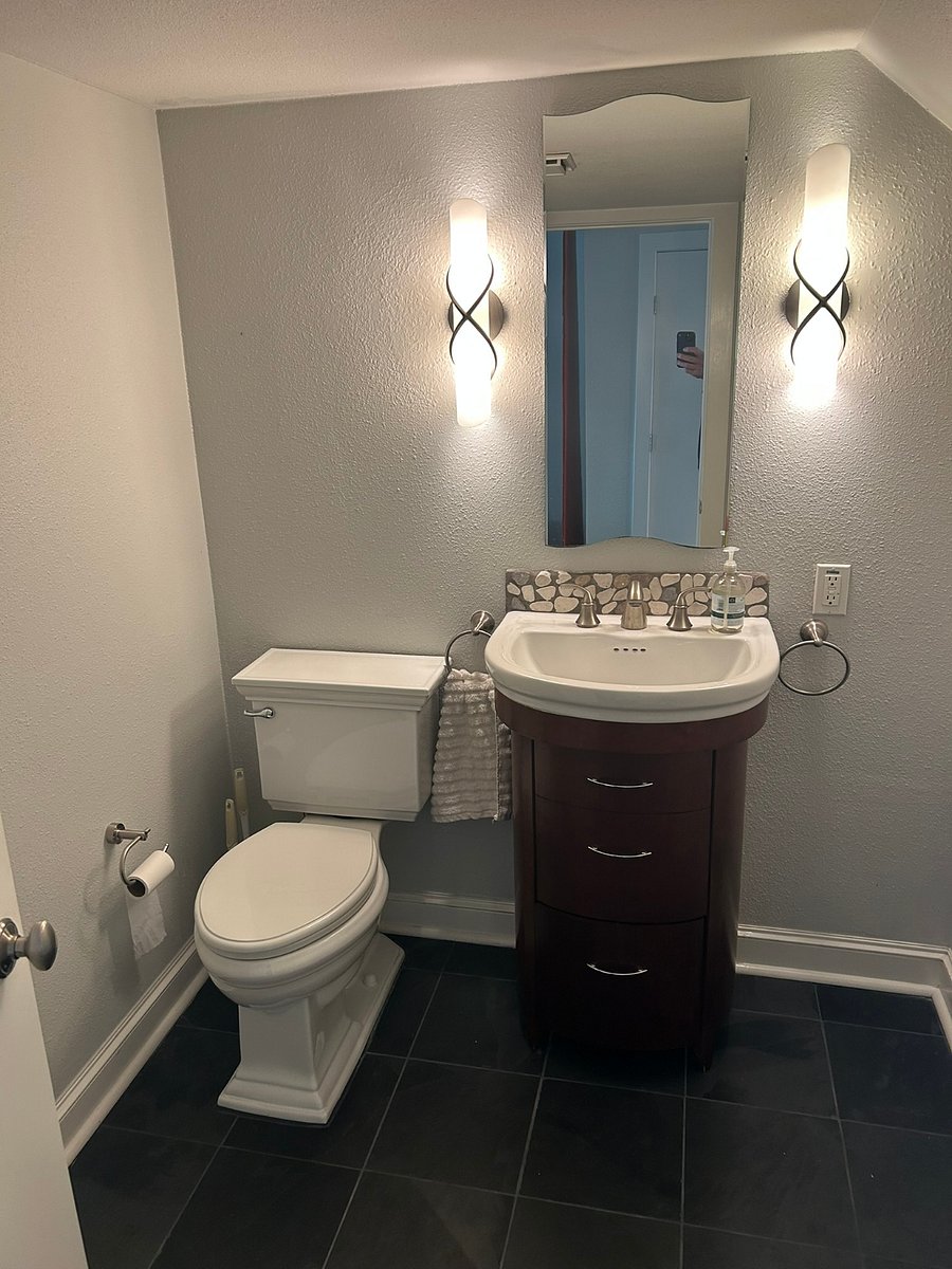 Half bath off of foyer