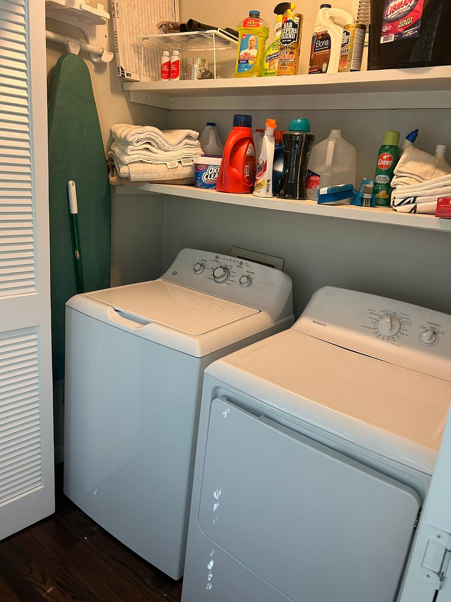 Washer & Dryer closet - open