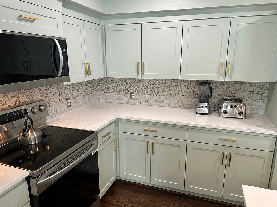 Kitchen cabinets and counter tops
