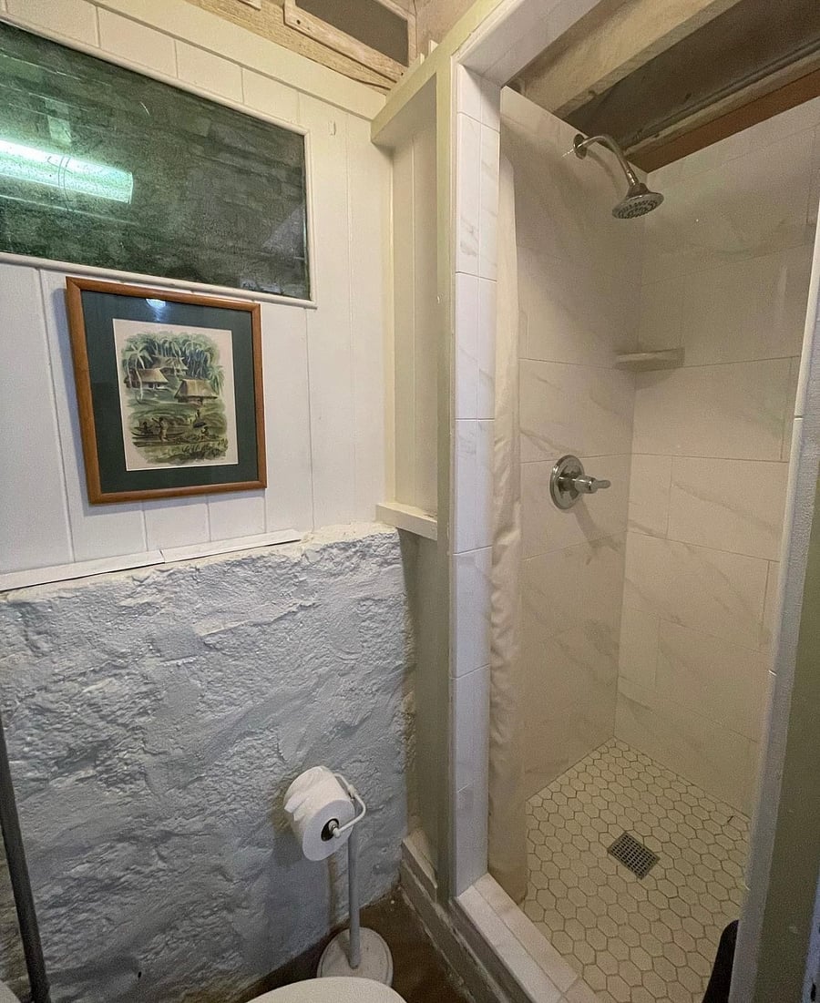 Basement bathroom