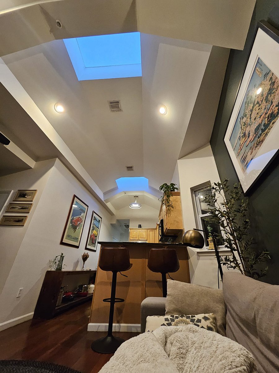 For cozy nights in, or a 2-12 min walk to the best cafes, bars, gyms, parks etc. that Jersey City provides. 
Or a 20 min commute into New York City for work or fun. 
