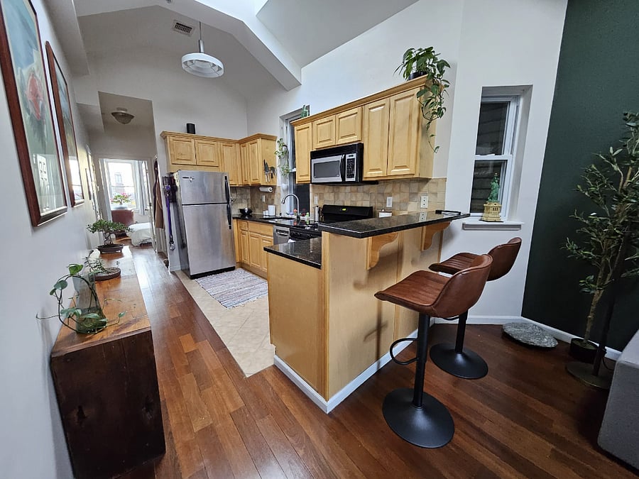 Open concept kitchen