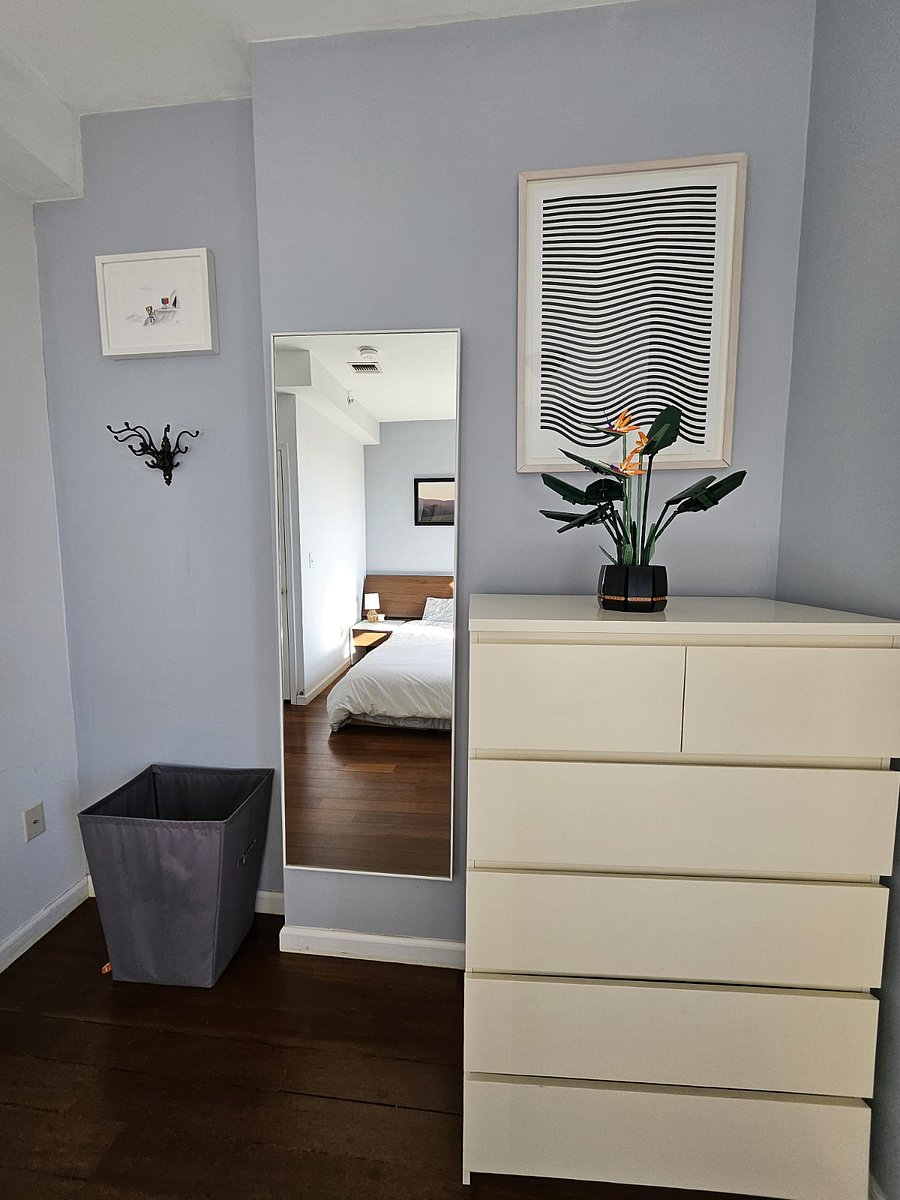 Laundry basket free on-premise laundry downstairs. 
