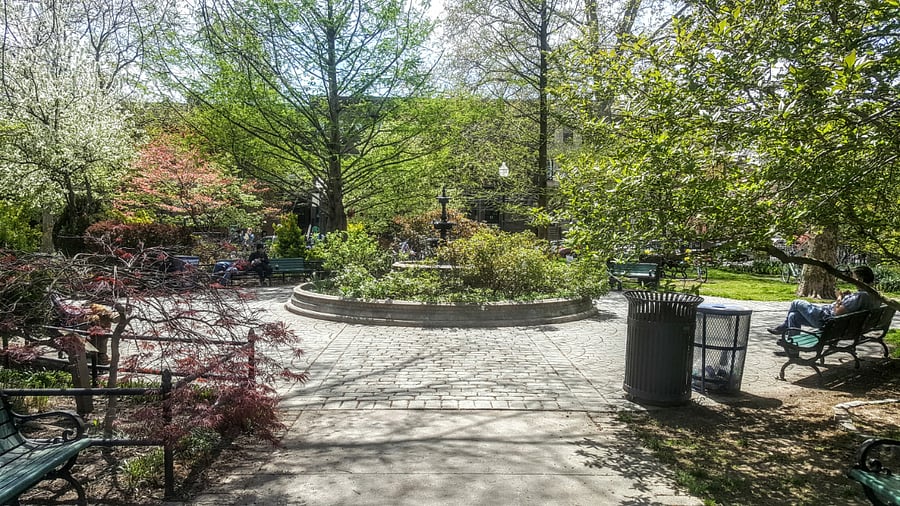 Van Vorst Park. Just a 10-15 min walk away. 