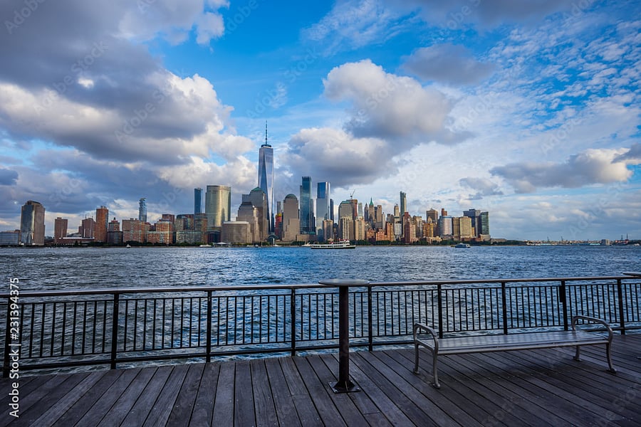 The best views of Manhattan are from Jersey City. 