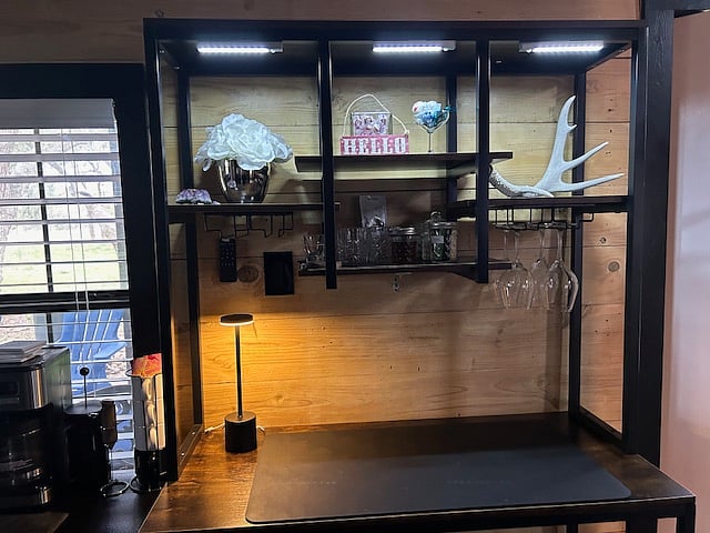 unwind and have a coffee or adult beverage at the cute bar