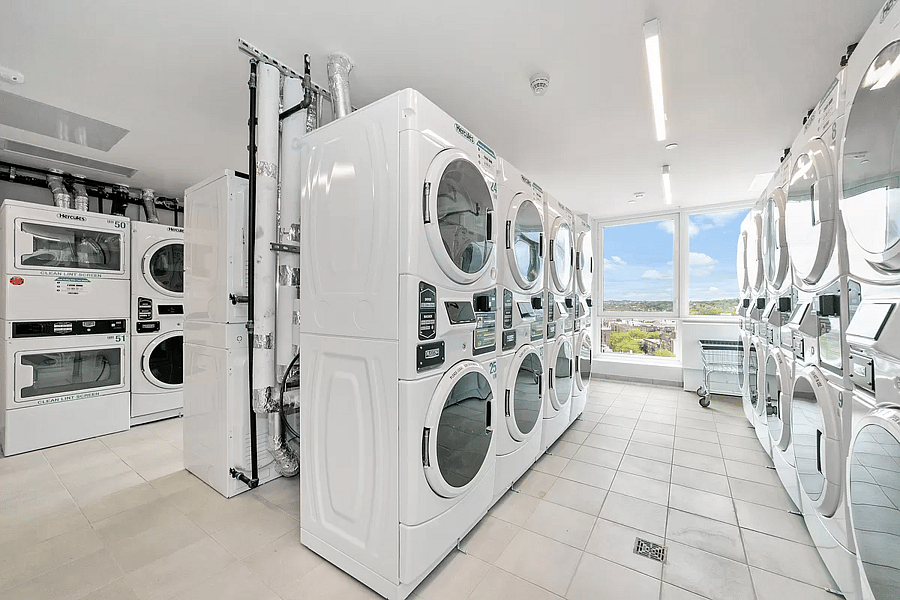 Laundry room on 14th floor/PH2. $2 per wash/dry with pay card or app.
