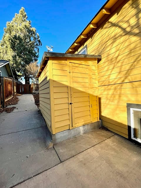 Storage shed for gear / bike