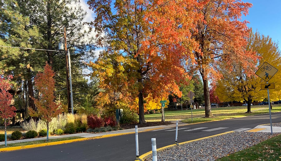 Columbia Park is just a block away with the footbridge crossing the Deschutes River.