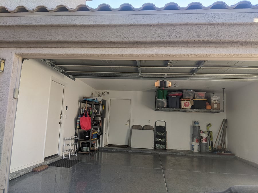 2 parking spaces in the garage