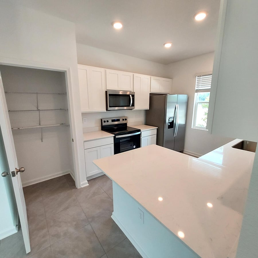 Kitchen with pantry