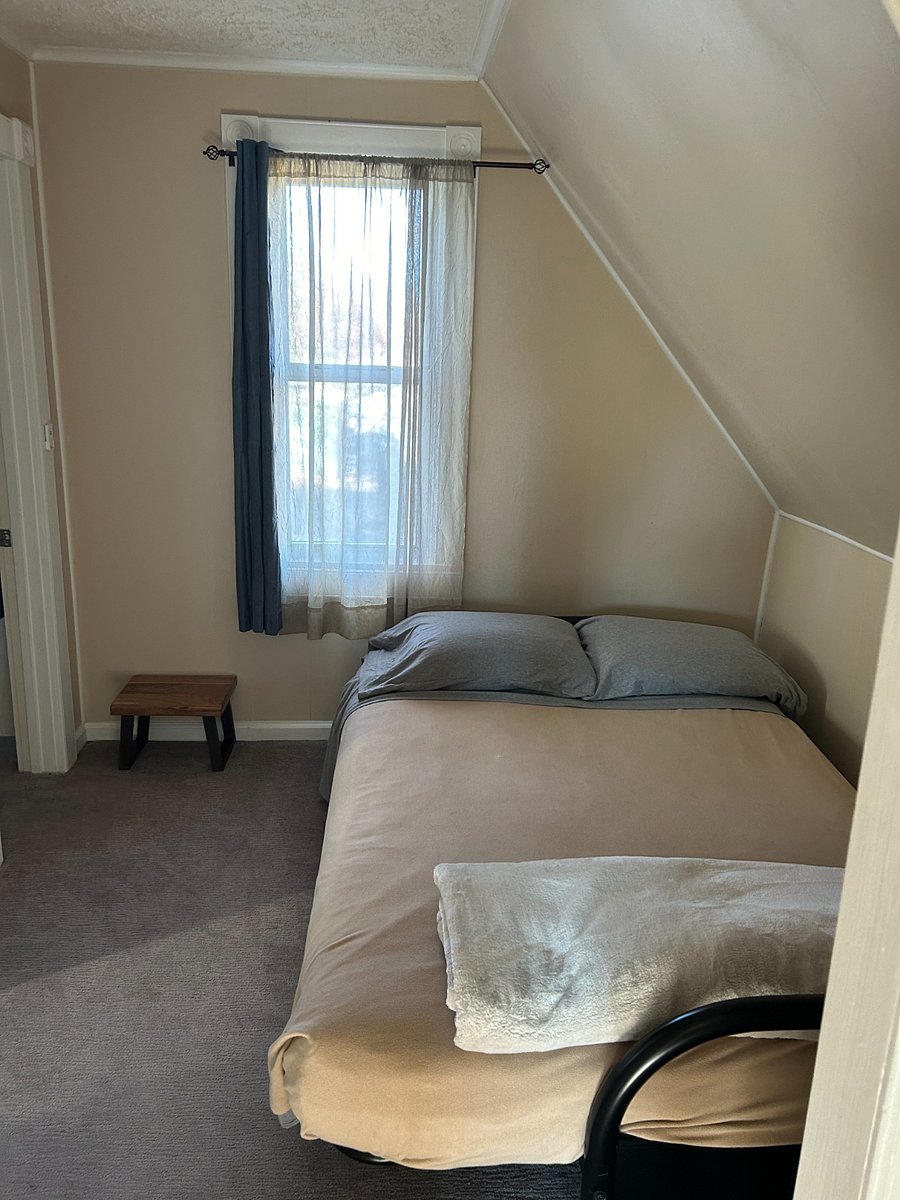 2nd bedroom has a double futon, can be converted into a couch. Bathroom is located through this bedroom