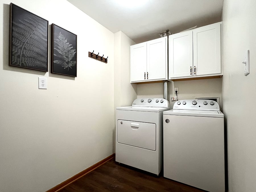 Full size laundry room.