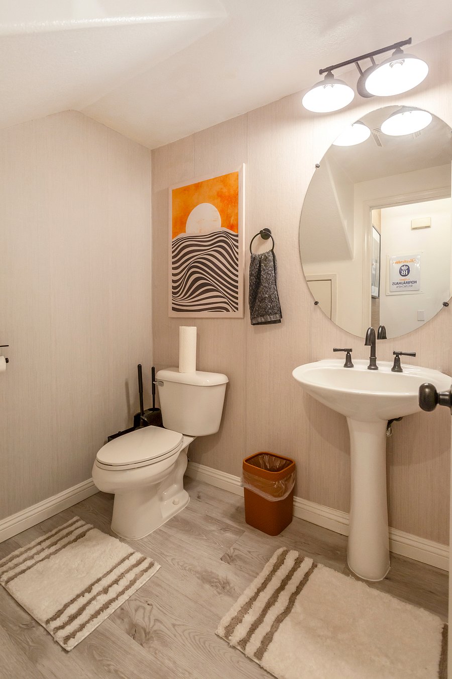 Living space half bath