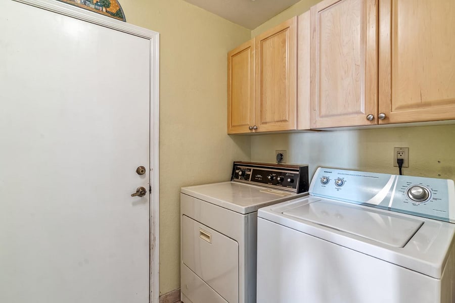 In unit washer and dryer