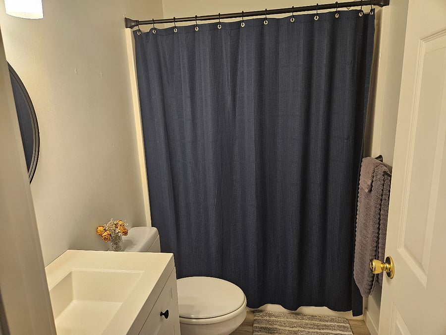 Basement level full bathroom