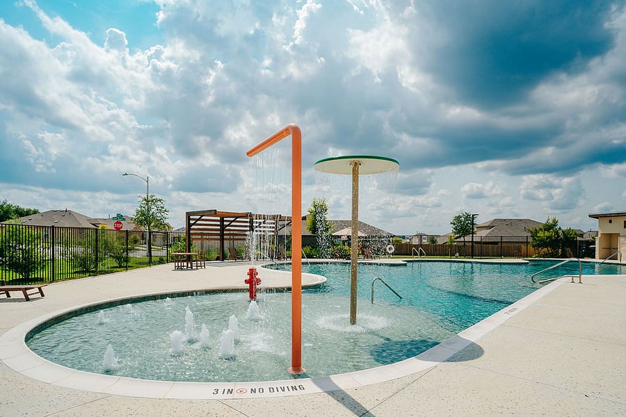 Neighborhood pool within walking distance