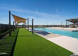 Community pool accessible with key fob. 