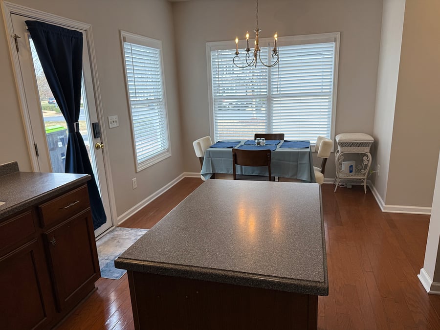 Kitchen and separate dining area