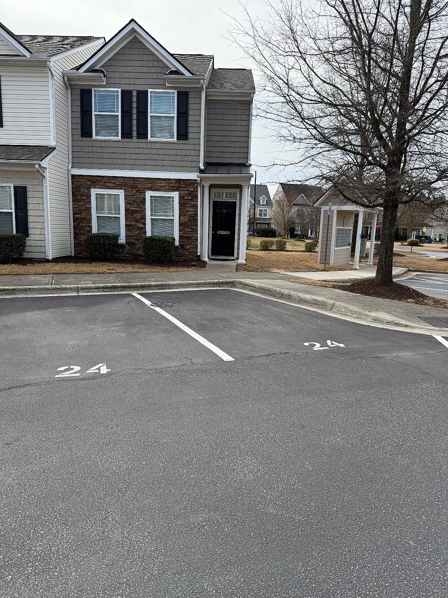 Two designated parking spaces