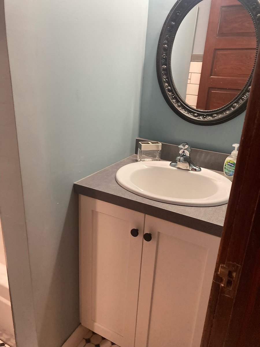 Upstairs bath sink area