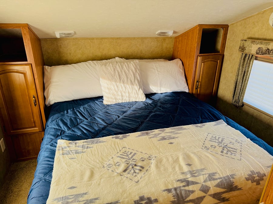 Comfortable 12" deep queen size bed