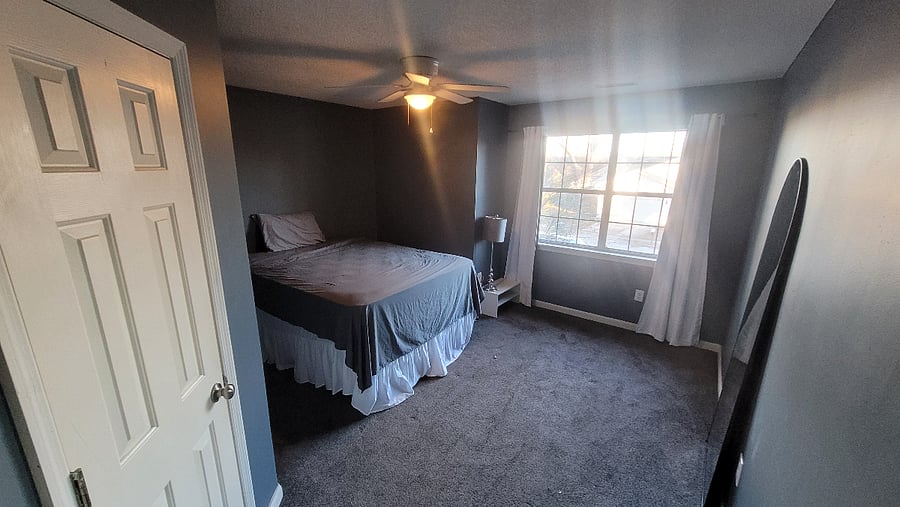 Bedroom 1 upstairs partially furnished