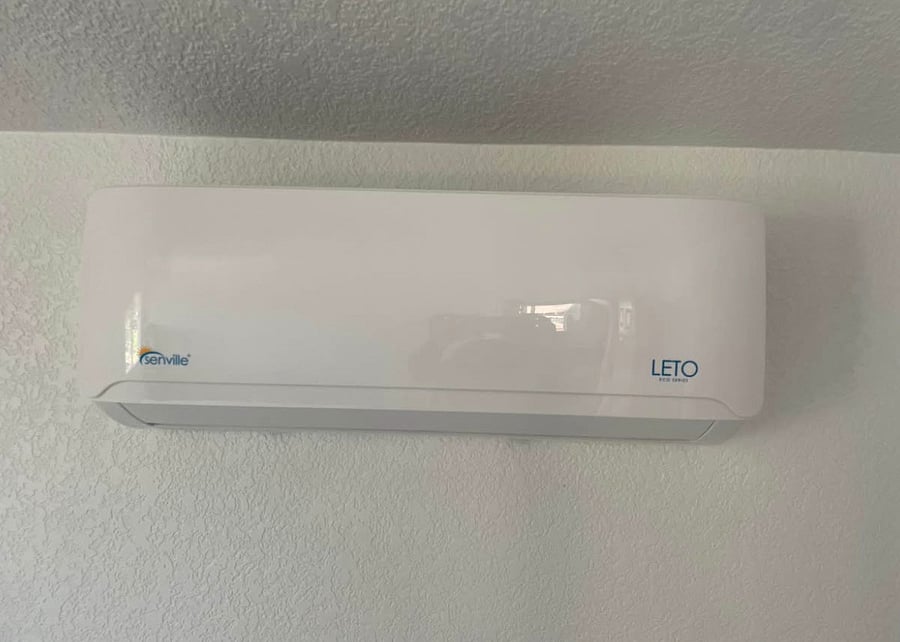 In unit mini split for heating and cooling.