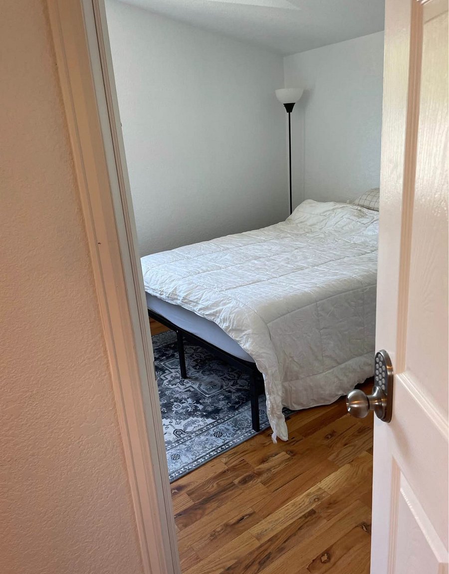 hallway facing into bedroom