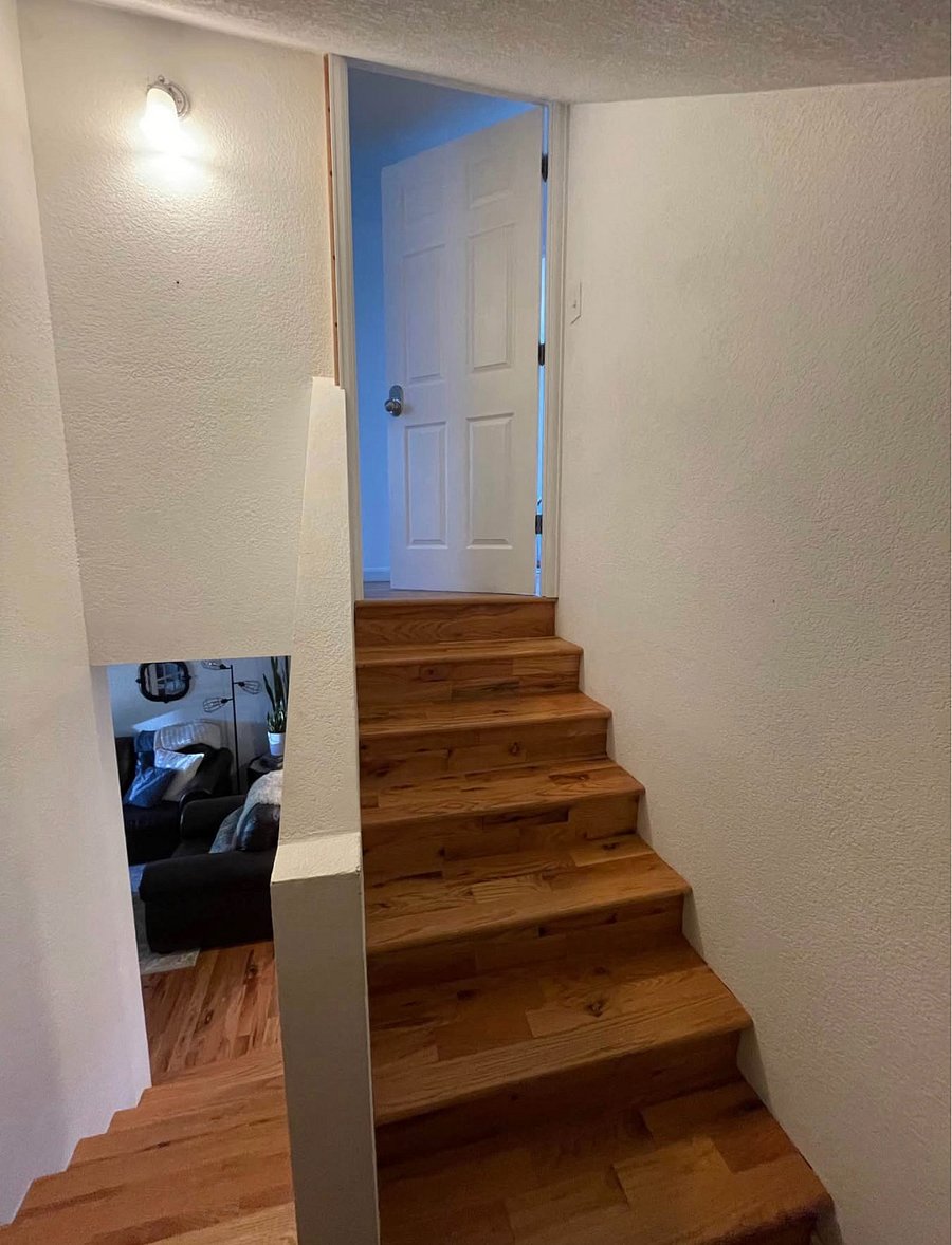 stairs leading up to the loft