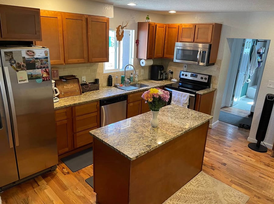shared kitchen in our home.