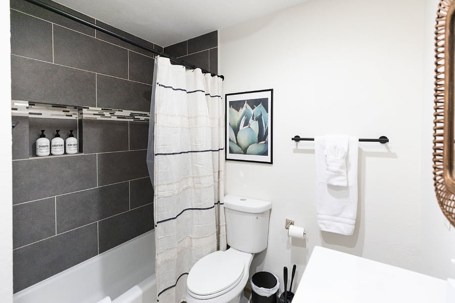 Full Bathroom - Full Amenities, Hair Dryer & Vanity Mirror