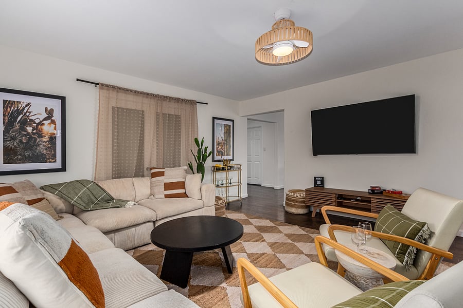 Living Room - New Furniture, 65" TV