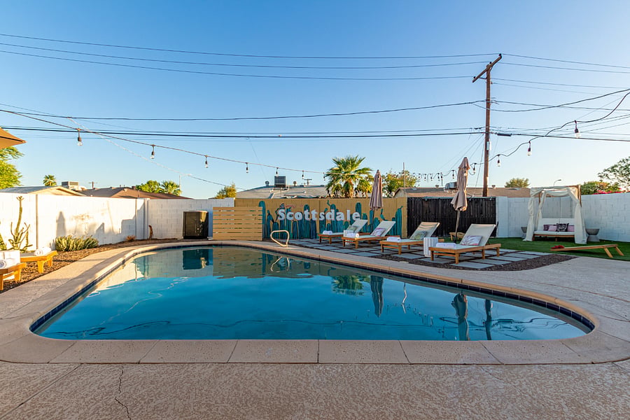 New Heated Pool - resort like lounge chairs, umbrellas, etc.